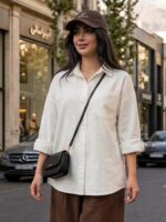 شومیز پاستلی لینن
