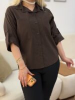 شومیز لینن ساده - Image 4