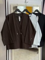 کت یقه V لینن - Image 7