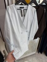 کت یقه V لینن - Image 6