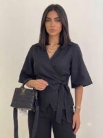 شومیز عروسکی پاپیون - Image 5