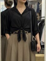شومیز گره ای شیشه ای - Image 5