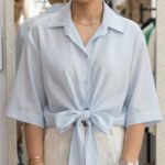 شومیز گره ای شیشه ای
